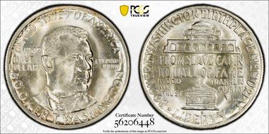 1949-S 50C Booker T. Washington MS67+