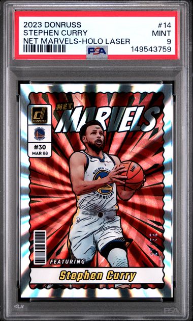 2023 Panini Donruss NET MARVELS-HOLO LASER #14 Stephen Curry front