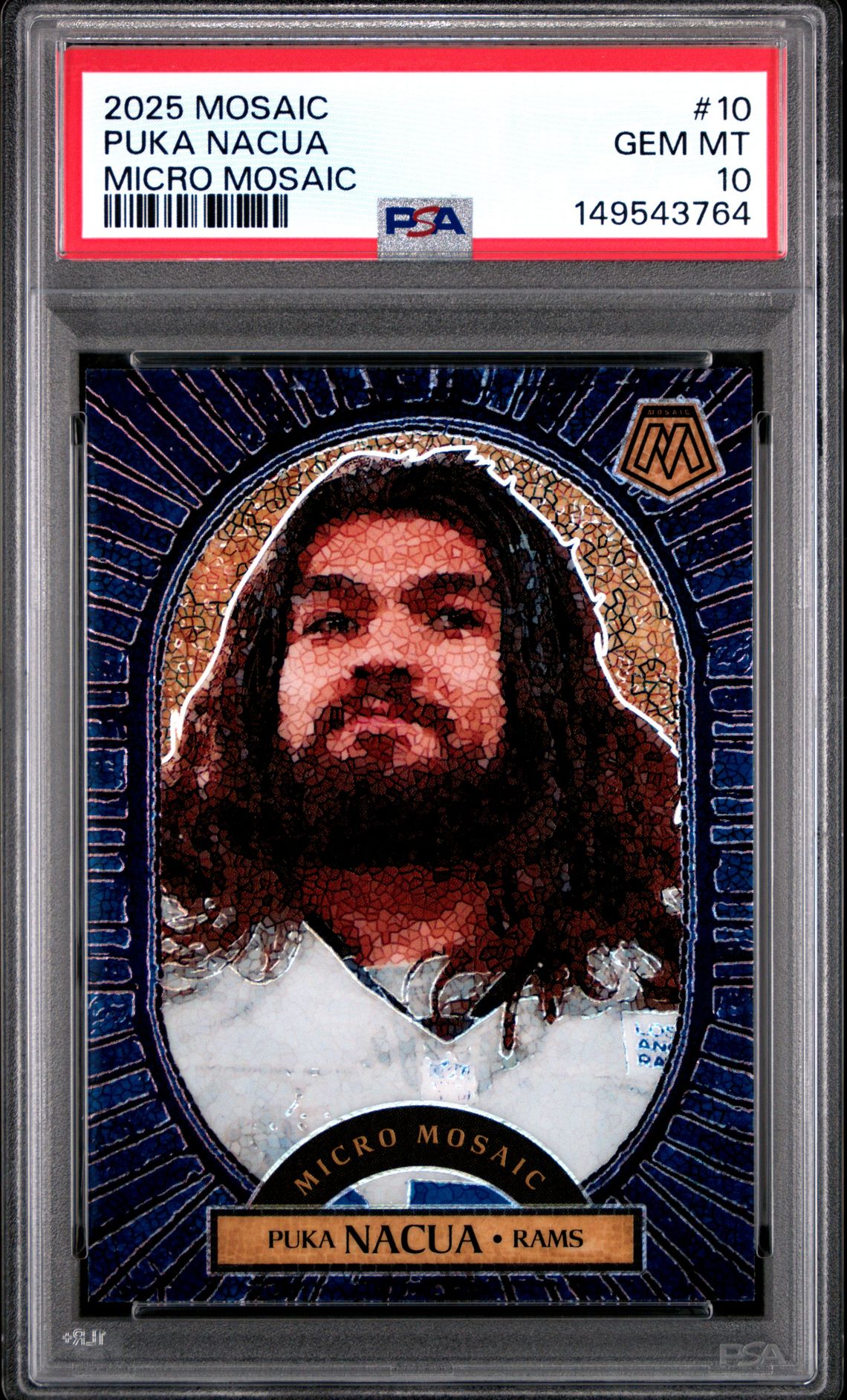 2025 Panini PANINI MOSAIC MICRO MOSAIC #10 Puka Nacua front