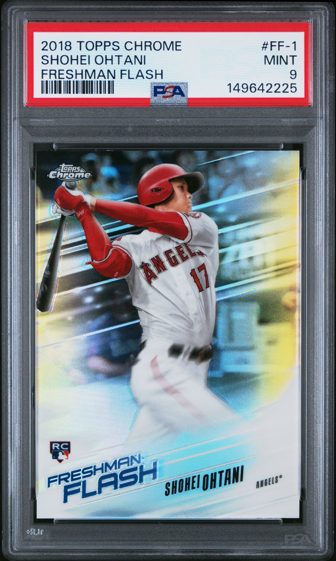 2018 Topps TOPPS CHROME FRESHMAN FLASH #FF-1 Shohei Ohtani front
