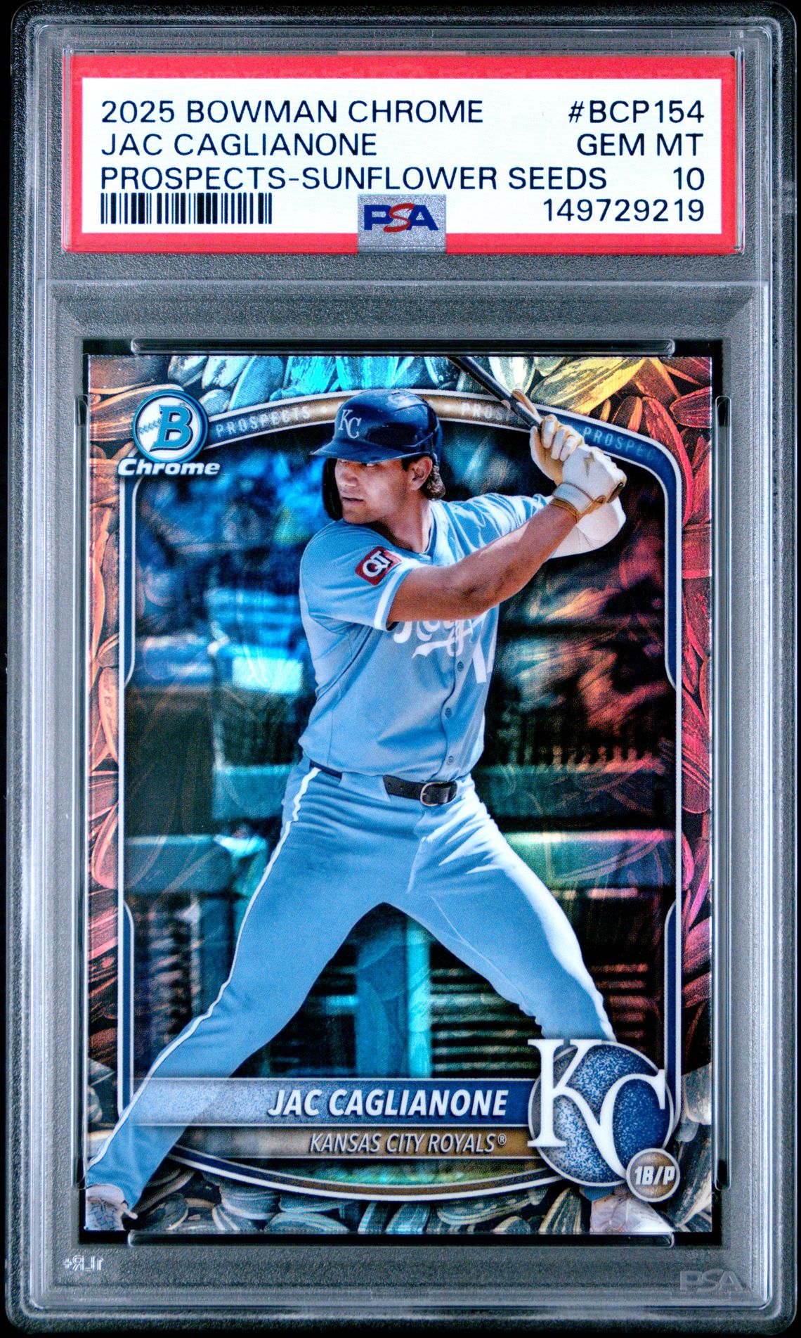 2025 Bowman Bowman Chrome Sunflower #BCP-154 Jac Caglianone front