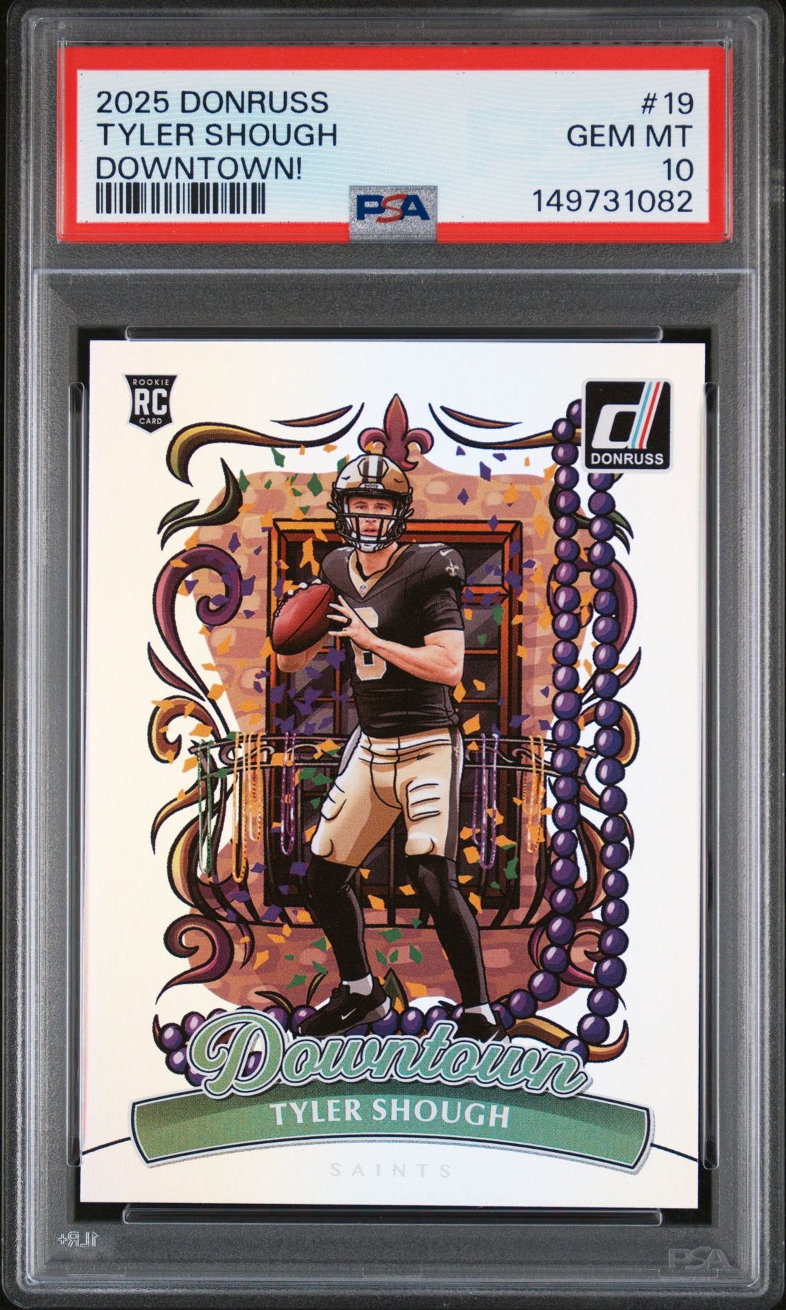 2025 Panini PANINI DONRUSS DOWNTOWN #19 Tyler Shough front