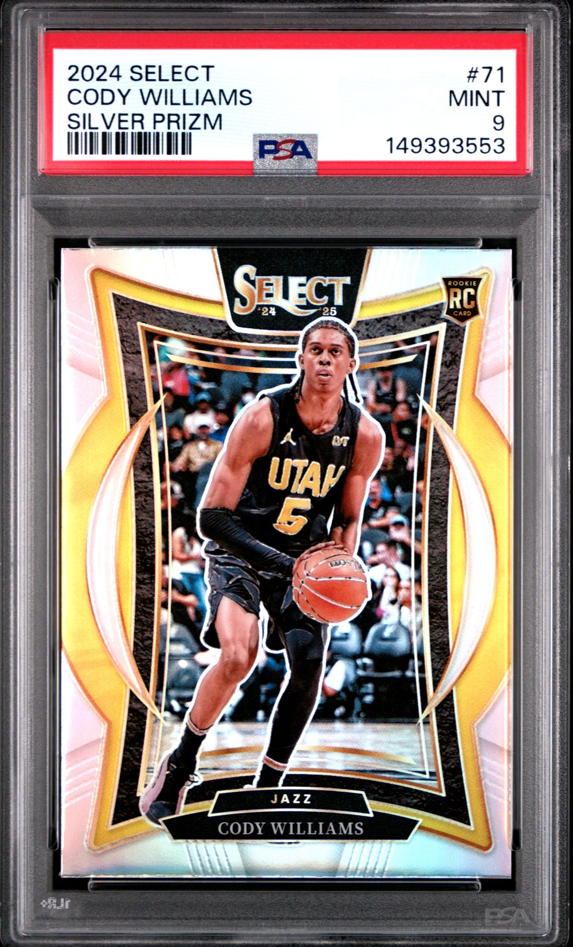 2024 Panini PANINI SELECT SILVER PRIZM #71 Cody Williams front