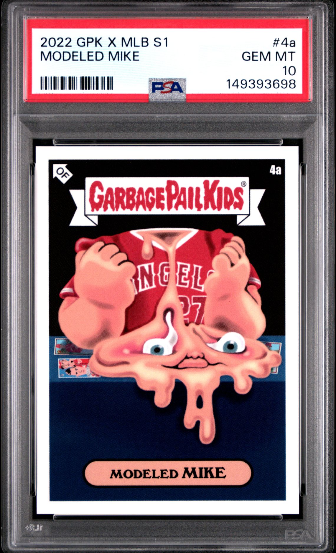 2022 Topps Garbage Pail Kids #4A Modeled Mike front