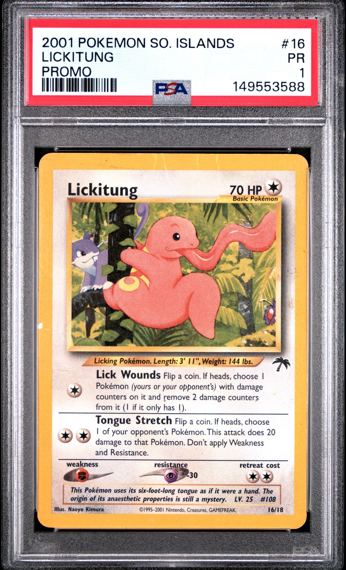 2001 Pokemon POKEMON SOUTHERN ISLANDS PROMO #16 Lickitung front