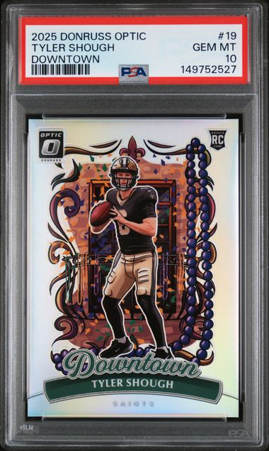 2025 Panini Panini Donruss Optic Downtown #19 Tyler Shough front