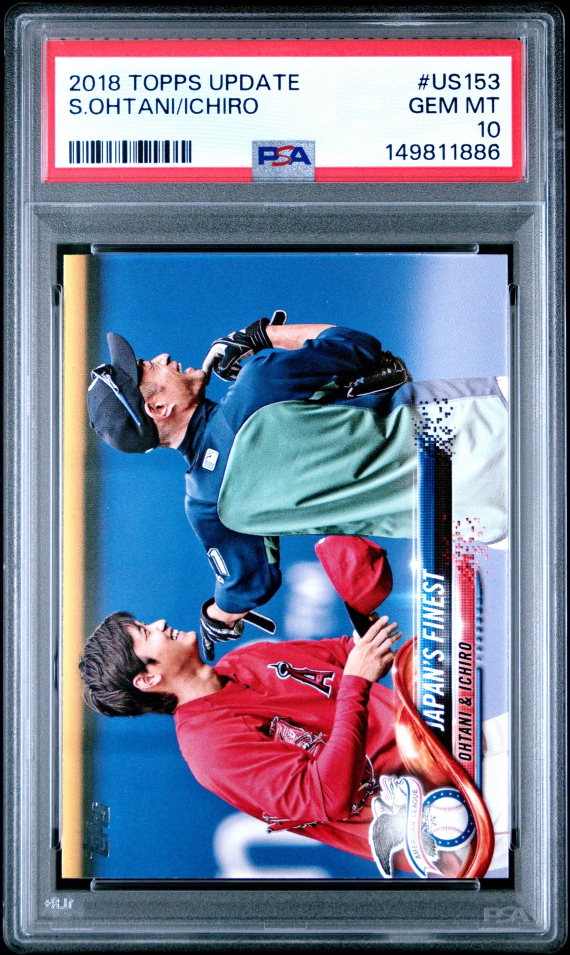 2018 Topps TOPPS UPDATE #US153 S.Ohtani/Ichiro front