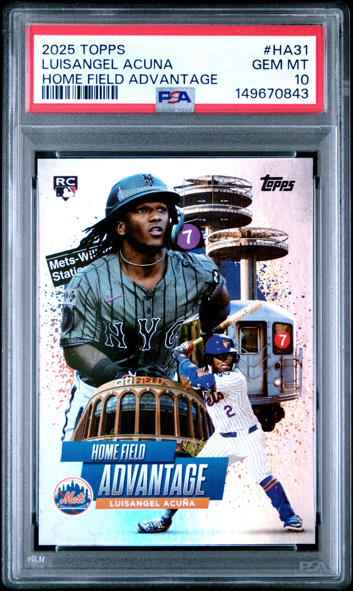 2025 Topps TOPPS HOME FIELD ADVANTAGE Luisangel Acuna front