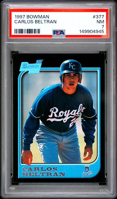 1997 Bowman #377 Carlos Beltran Near front