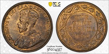 1920 1C Large Cent MS64RB