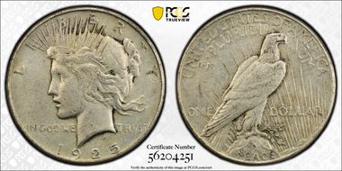 1925 $1 AU50