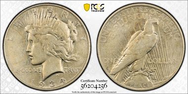 1934-D $1 VF25