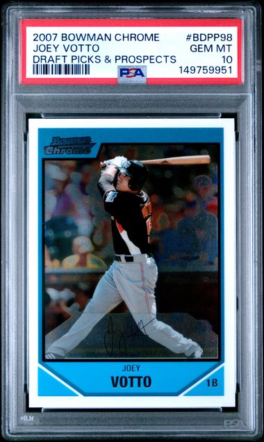 2007 Bowman Bowman Chrome #BDPP98 Joey Votto front