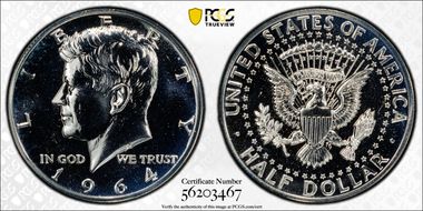 1964 50C Accented Hair PR65