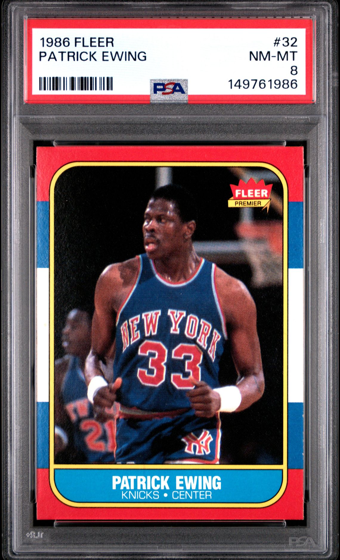 1986 Fleer FLEER #32 Patrick Ewing front