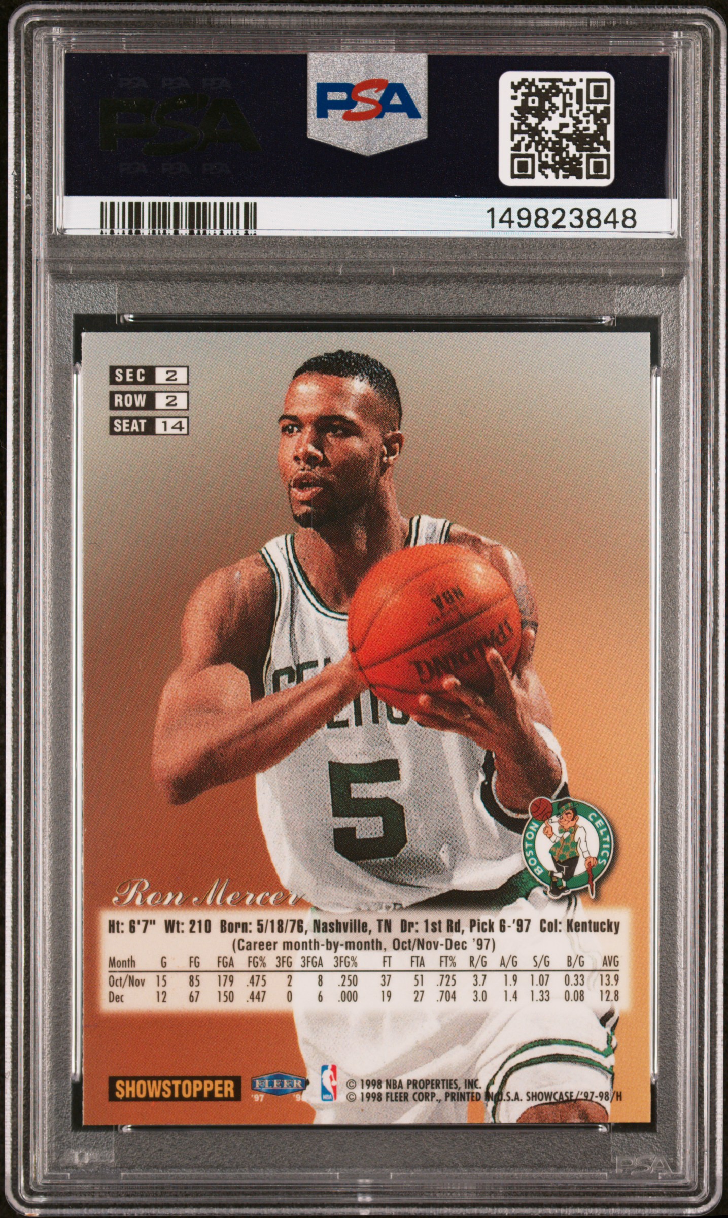 Basketball - 1997-98 Flair Showcase Row 2: natsturner Set Image 