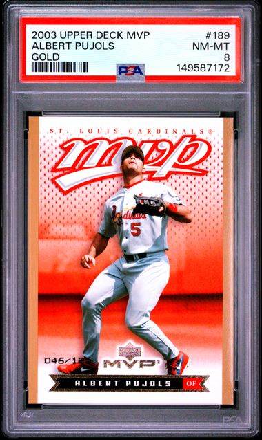 2003 Upper Deck UPPER DECK MVP GOLD #189 Albert Pujols front