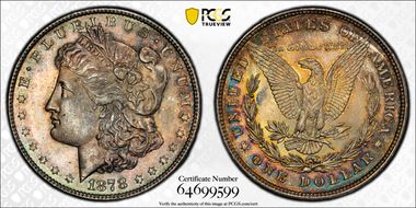 1878 8TF $1 MS63