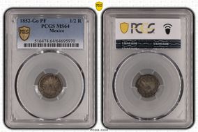 1852-Go PF 1/2 R MS64
