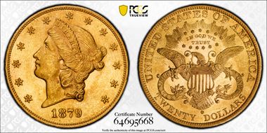 1879-O $20 MS61