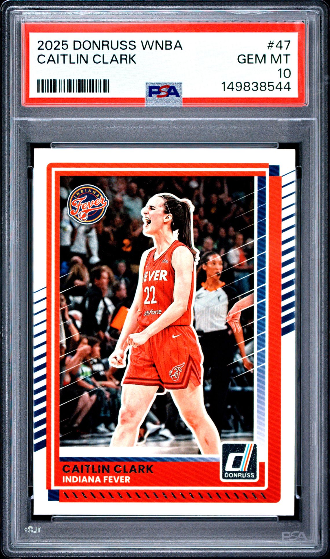 2025 Panini Donruss Wnba Caitlin Clark #47 Gem Mt 10 front