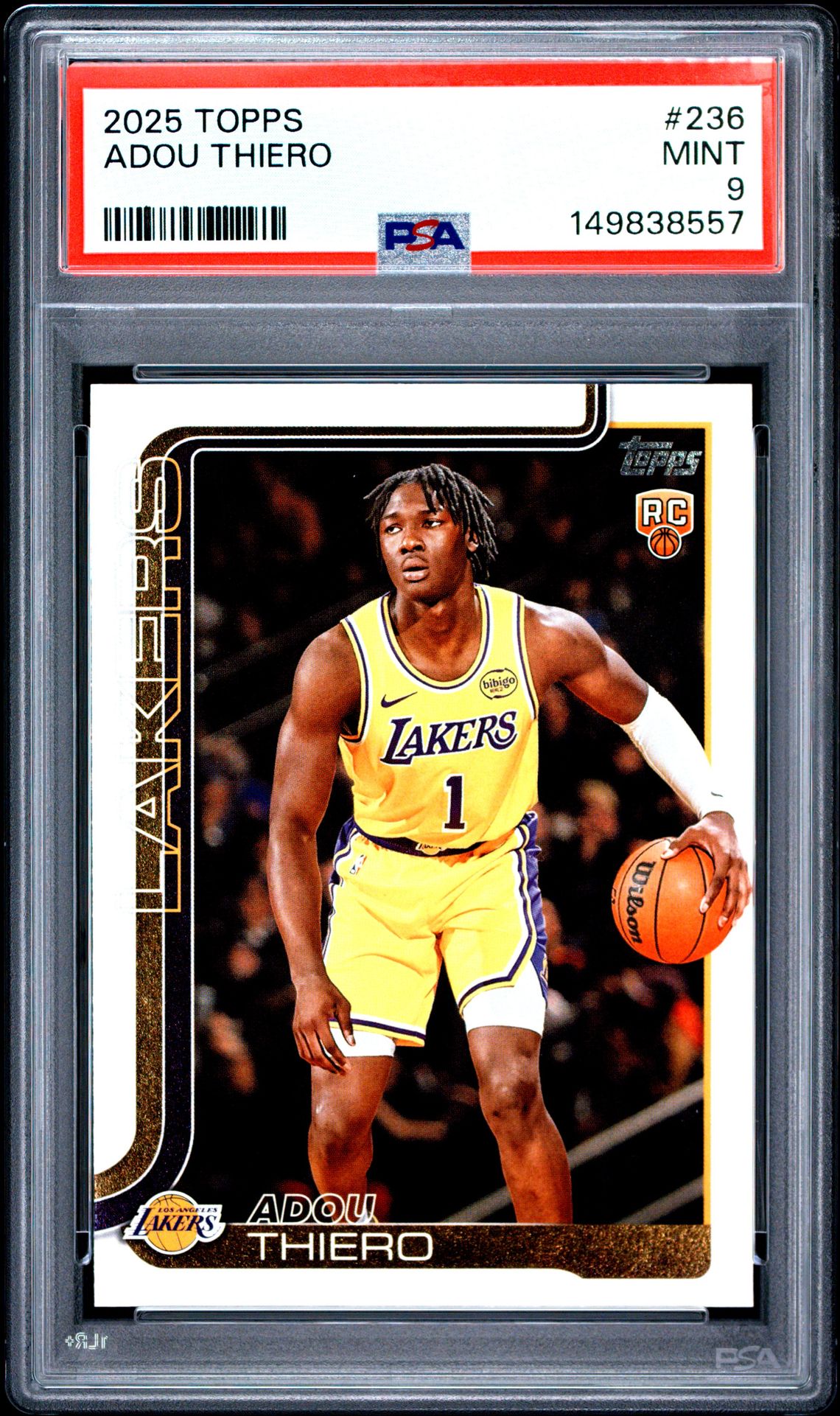 2025 Topps Adou Thiero #236 Mint 9 front