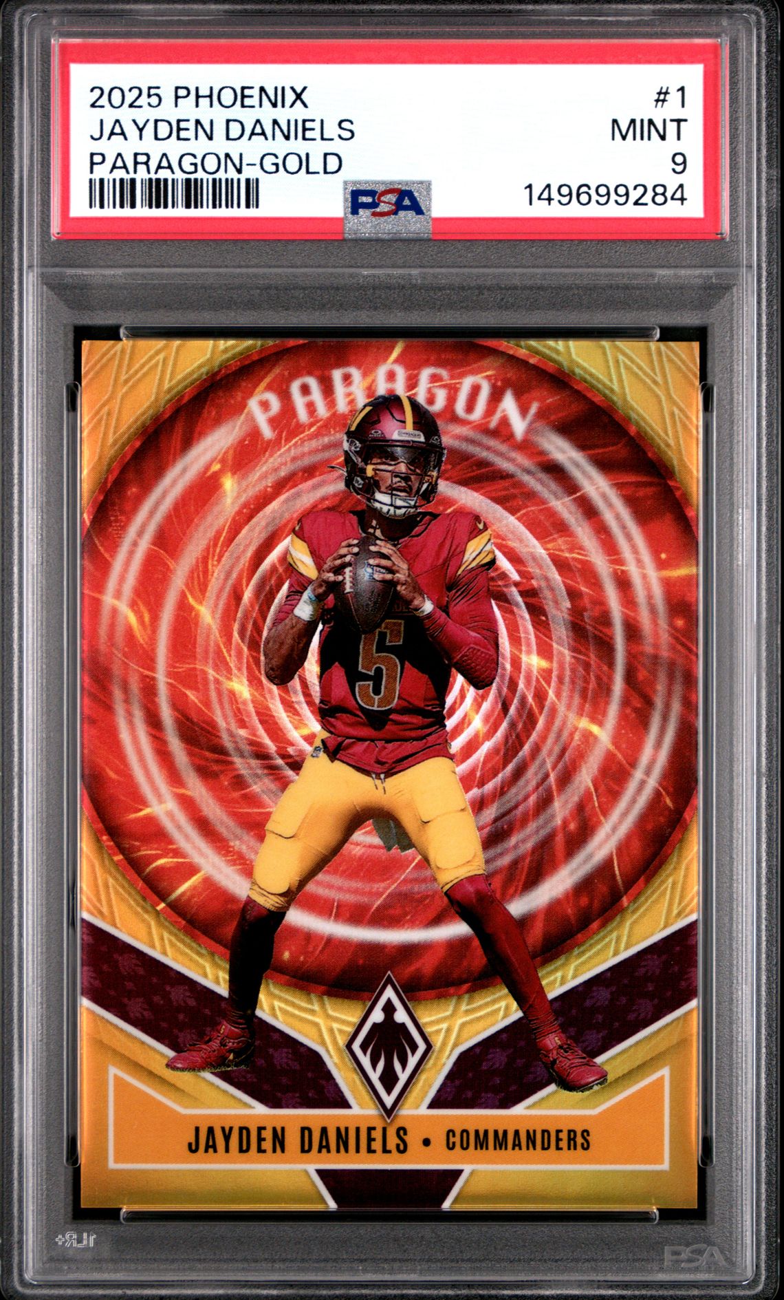 2025 Panini PANINI PHOENIX PARAGON GOLD #1 Jayden Daniels front