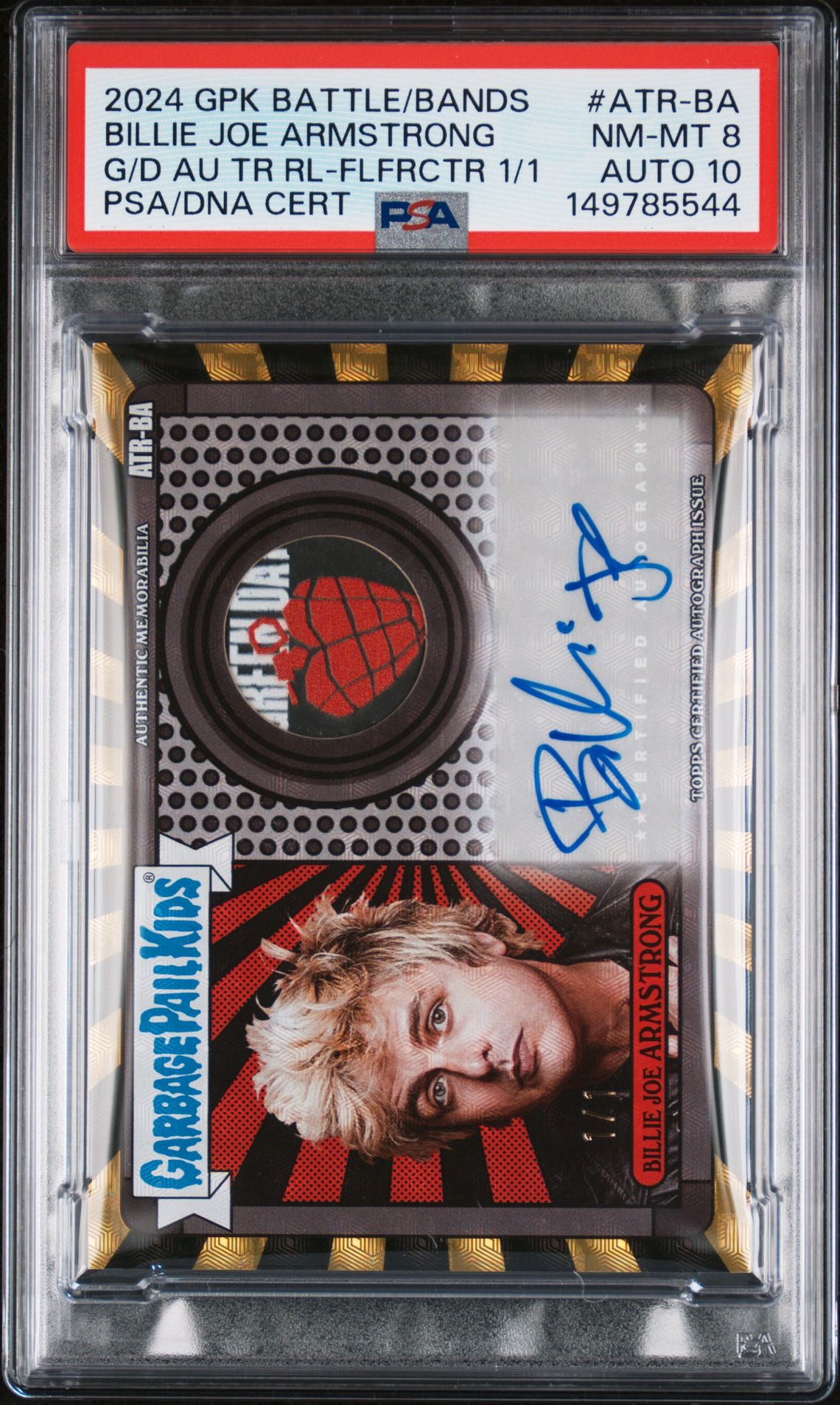 Billie Joe Armstrong PSA 8