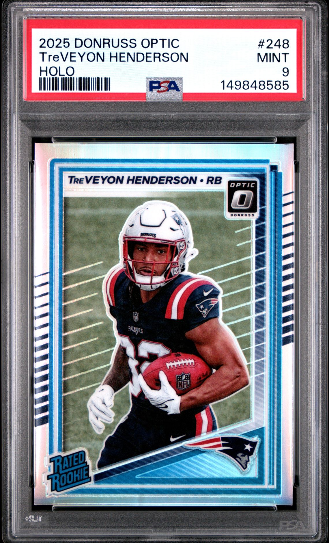 2025 Panini Donruss Optic Treveyon Henderson #248 (Holo) Mint 9 front