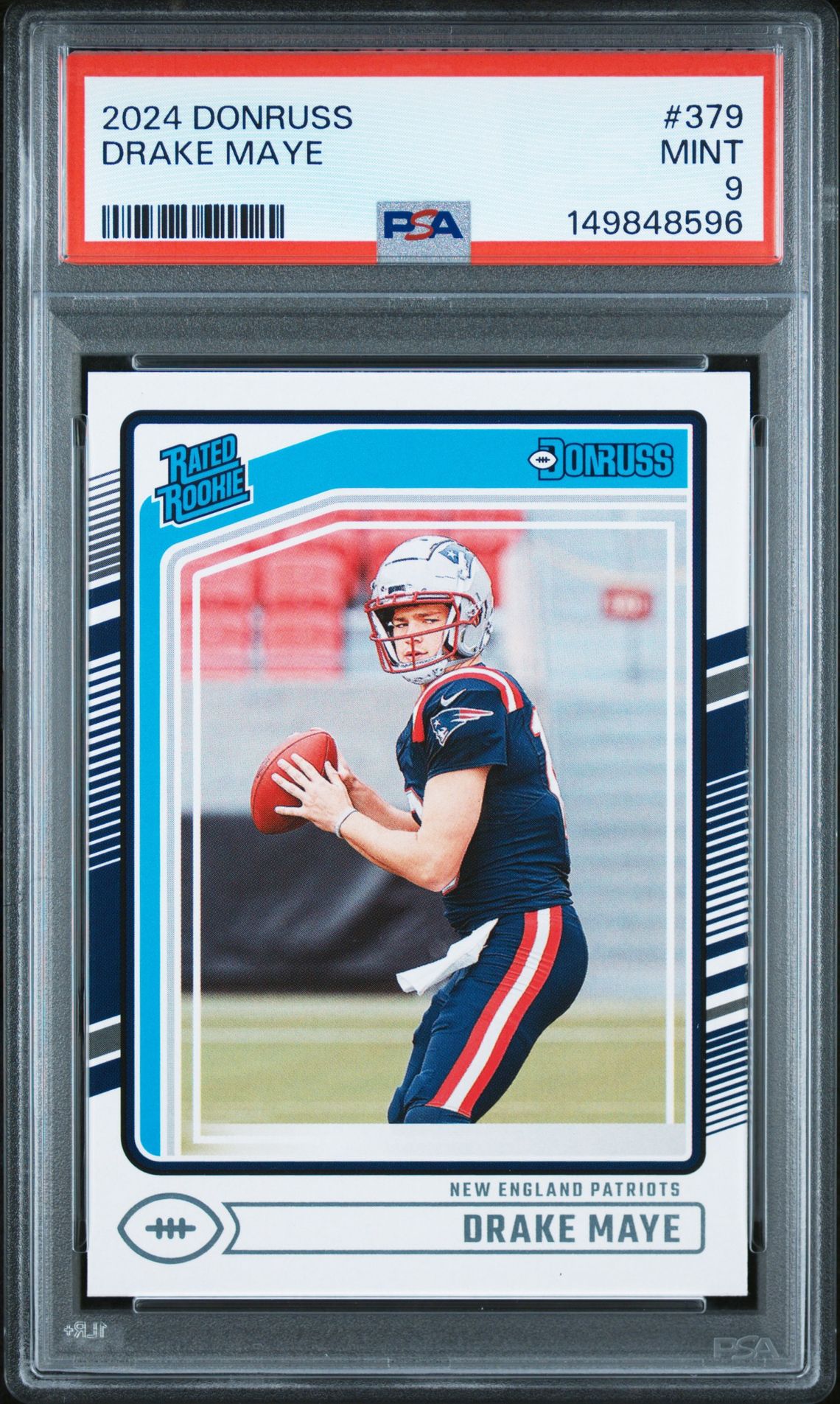 2024 Panini Donruss Drake Maye #379 Mint 9 front