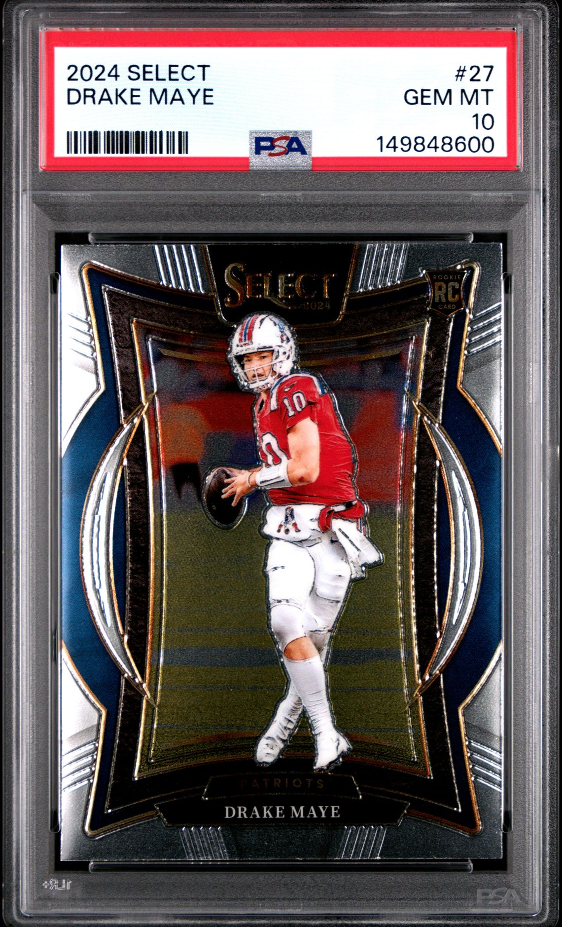 2024 Panini Select Drake Maye #27 Gem Mt 10 front