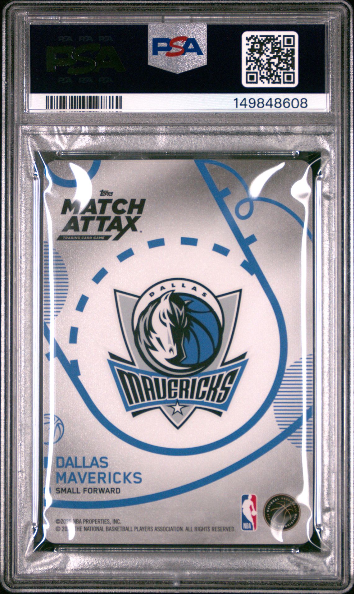 2025 Topps Match Attax Cooper Flagg #121 (Common) Gem Mt 10 back