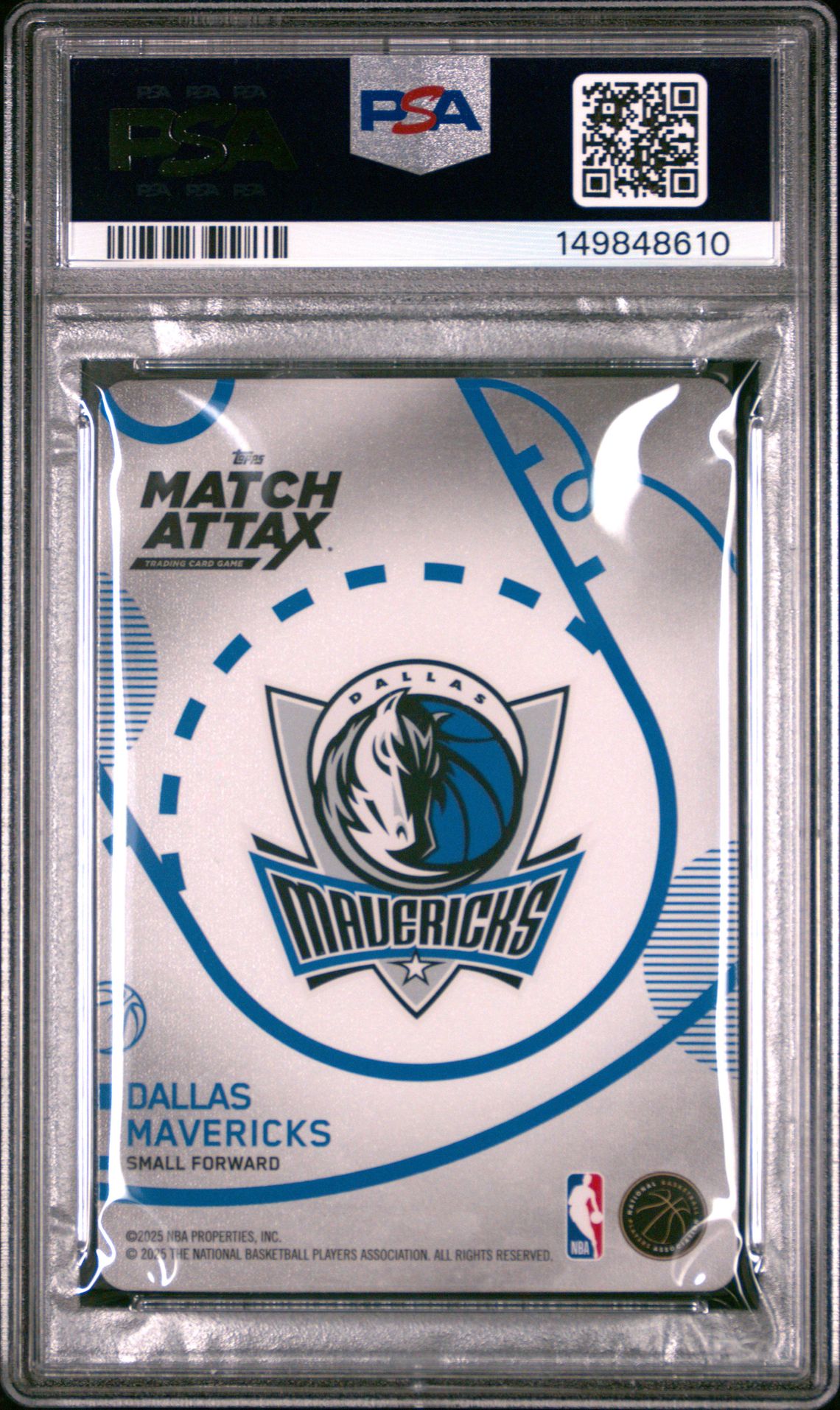 2025 Topps Match Attax Breakthrough Baller Cooper Flagg #Bb-Cf (Breakthrough Baller) Gem Mt 10 back