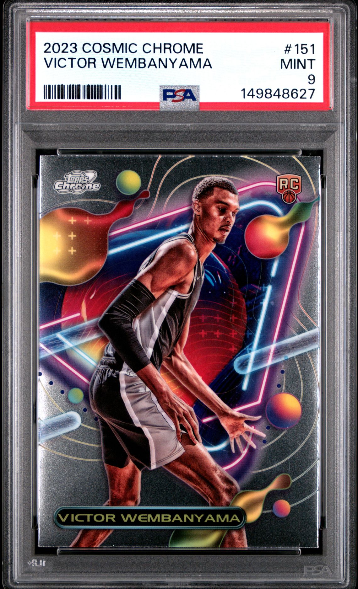 2023 Topps Cosmic Chrome Victor Wembanyama #151 Mint 9 front