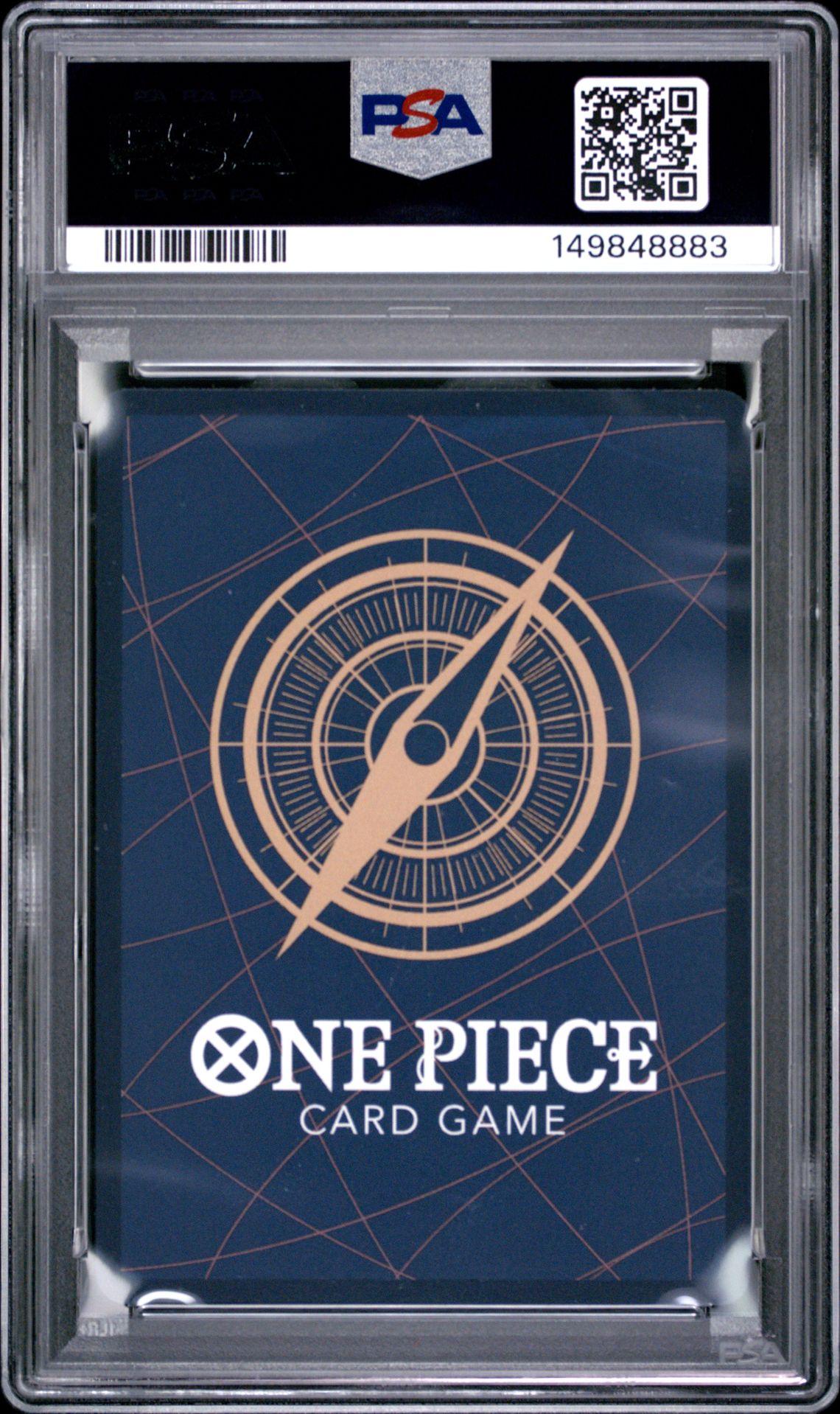 2026 One Piece Op14-Eb04-The Azure Sea's Seven Shanks #027 (Alternate Art) Gem Mt 10 back view - PSA certificate #149848883