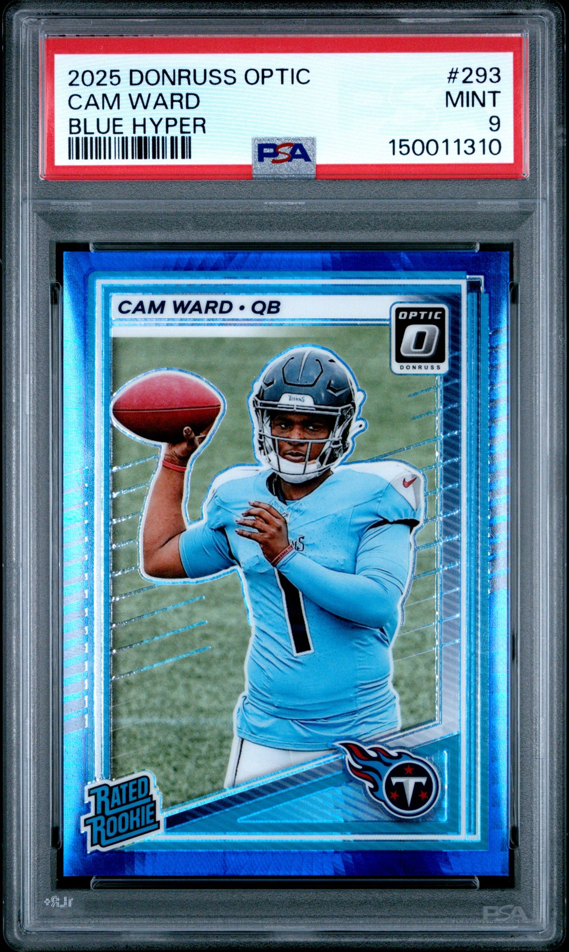 2025 Panini PANINI DONRUSS OPTIC BLUE HYPER #293 Cam Ward front
