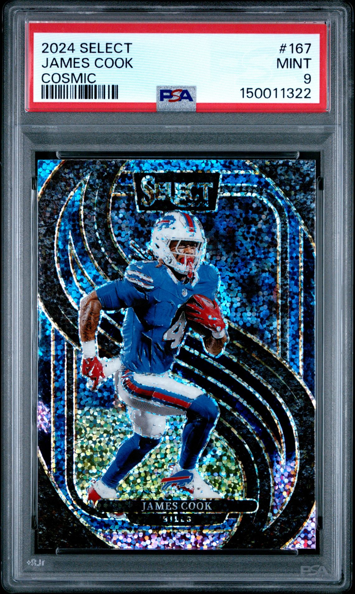 2024 Panini PANINI SELECT ZEBRA SHOCK #167 James Cook front