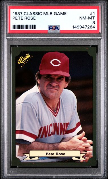 1987 Classic #1 Pete Rose front