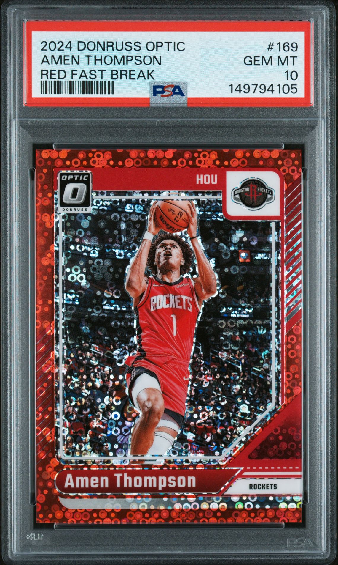 2024 Panini Donruss Optic Fast Break #74 Amen Thompson front