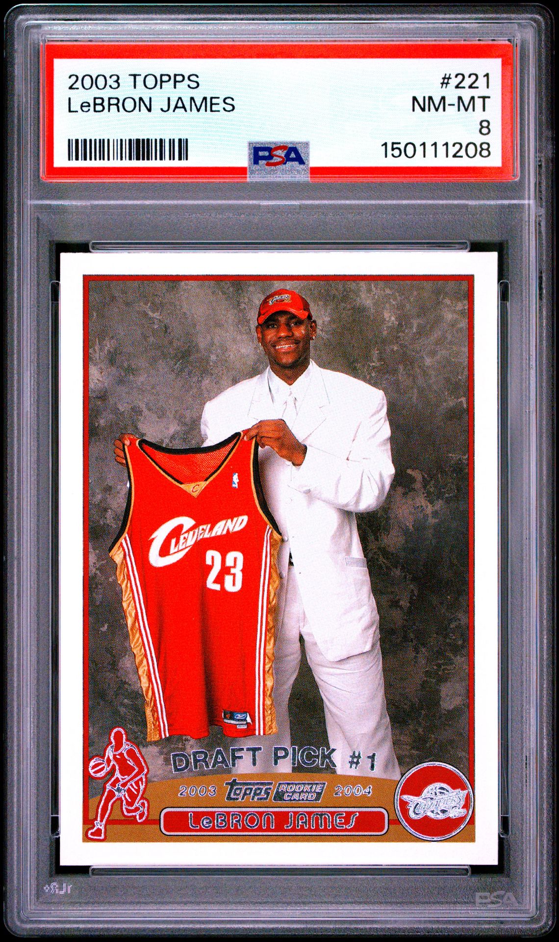 2003 Topps Lebron James #221 Nm-Mt 8 front