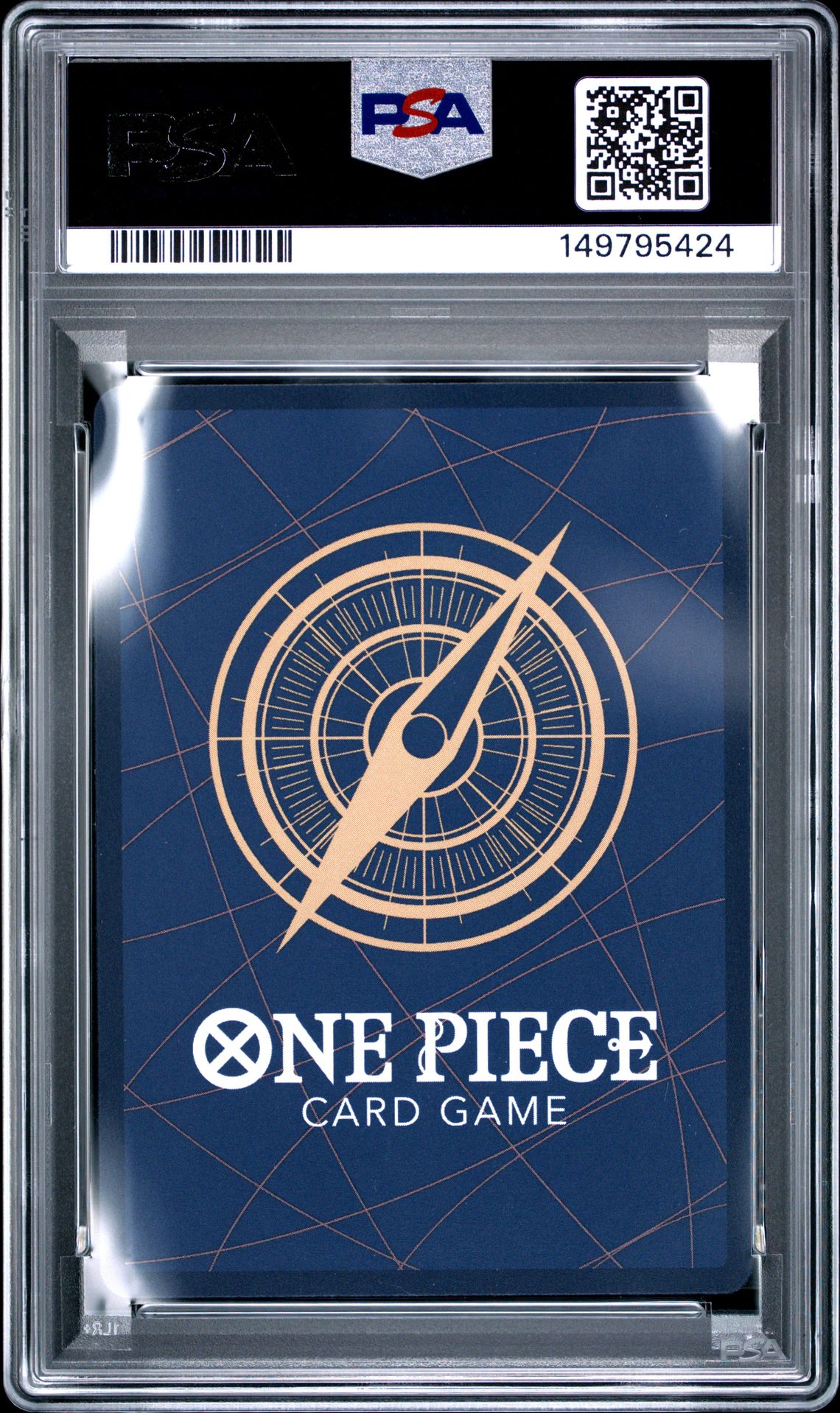 2025 One Piece Op10-Royal Blood Divine Departure #019 (Alternate Art) Gem Mt 10 back view - PSA certificate #149795424
