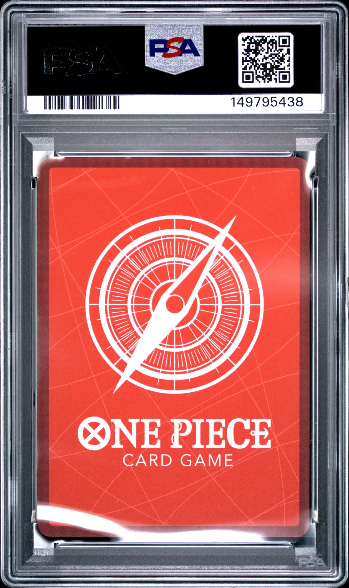 2025 One Piece Starter Deck St21-Ex Gear 5 Monkey D. Luffy #001 (Black & White Alt Art) Gem Mt 10 back view - PSA certificate #149795438