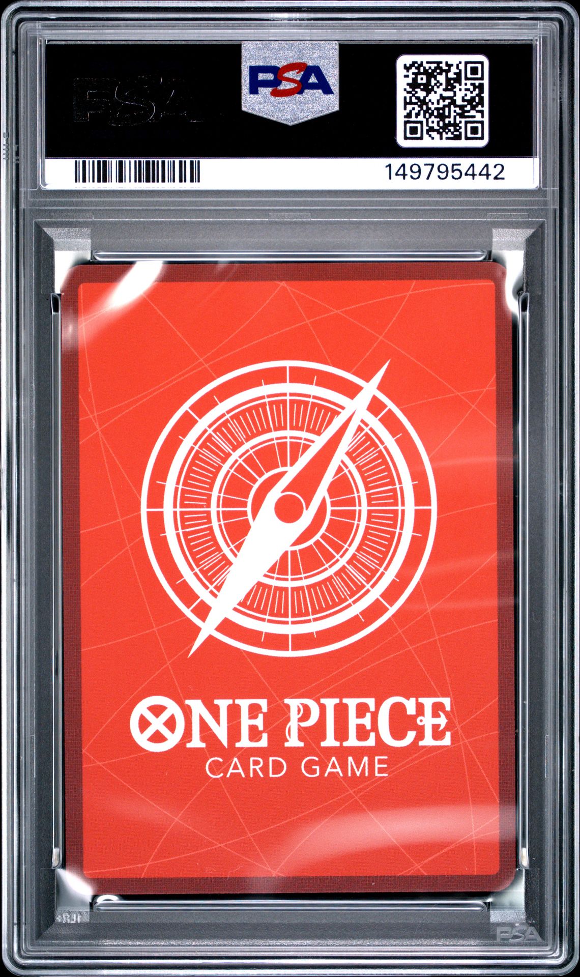 2025 One Piece Op13-Carrying On His Will Imu #079 (Alternate Art) Gem Mt 10 back view - PSA certificate #149795442