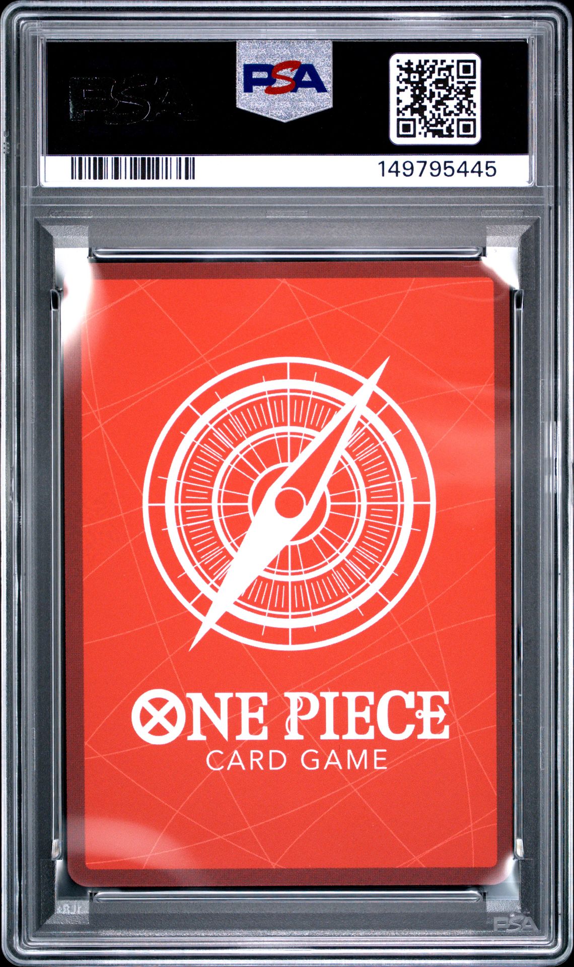 2025 One Piece Op13-Carrying On His Will Imu #079 (Alternate Art) Gem Mt 10 back view - PSA certificate #149795445