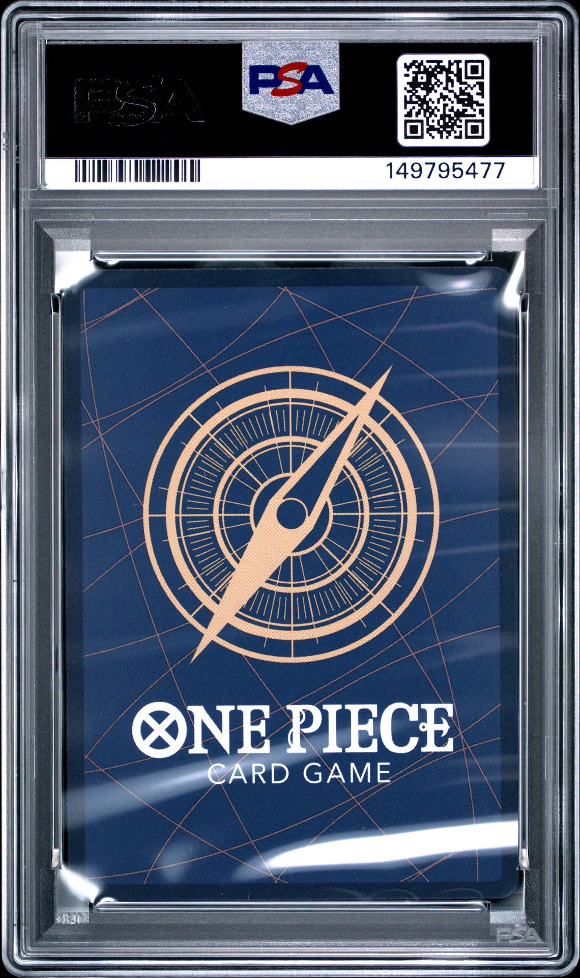 2025 One Piece Op11-A Fist Of Divine Speed Nami #054 (Alternate Art) Gem Mt 10 back view - PSA certificate #149795477