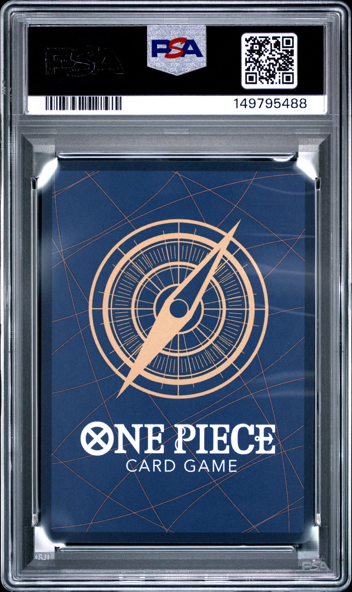 2025 One Piece Promos Koby #092 (Op12 Release Event-Winner) Gem Mt 10 back view - PSA certificate #149795488