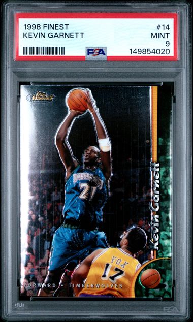 1998 Topps Topps Finest #14 Kevin Garnett front