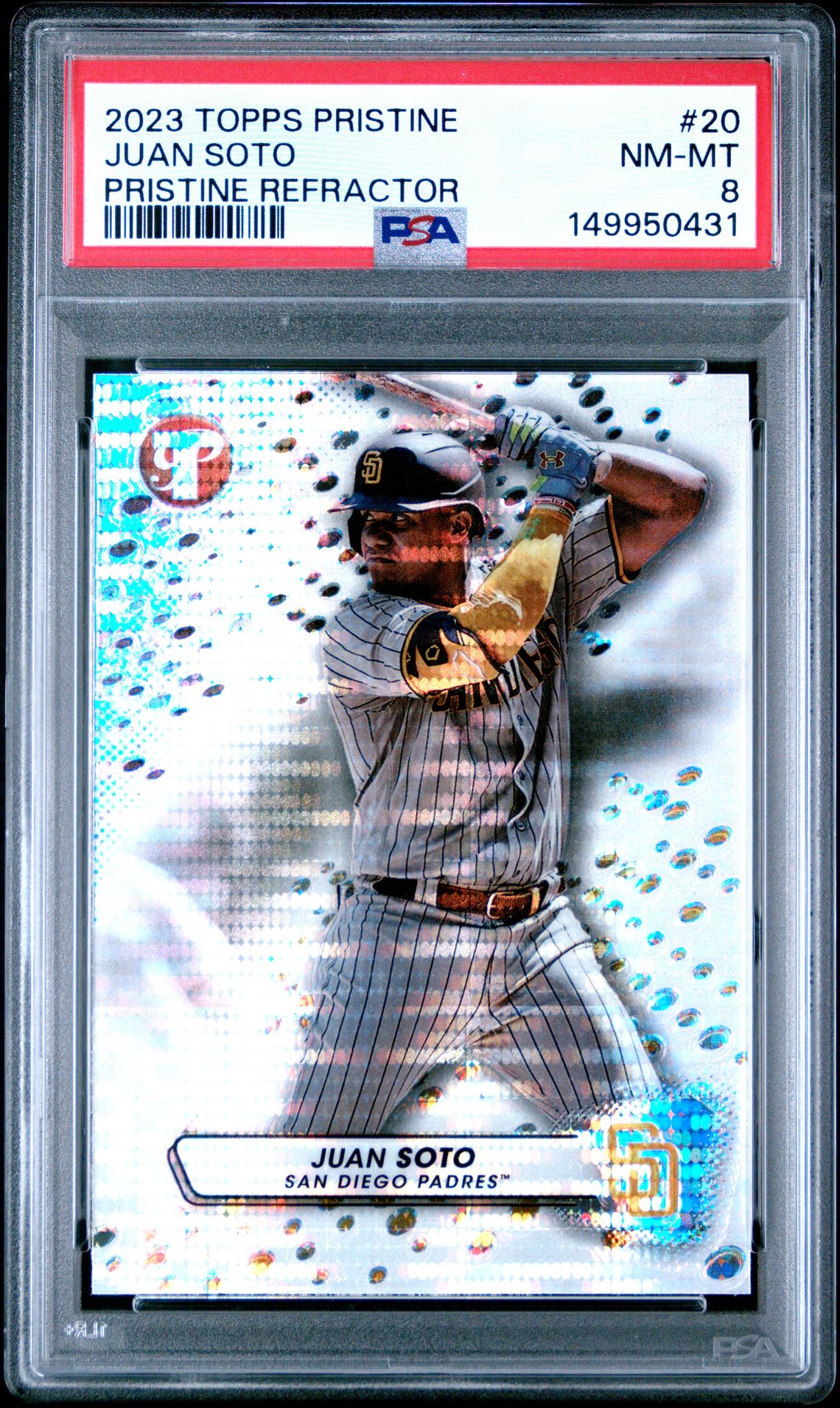 2023 Topps Pristine Juan Soto #20 (Pristine Refractor) Nm-Mt 8 front