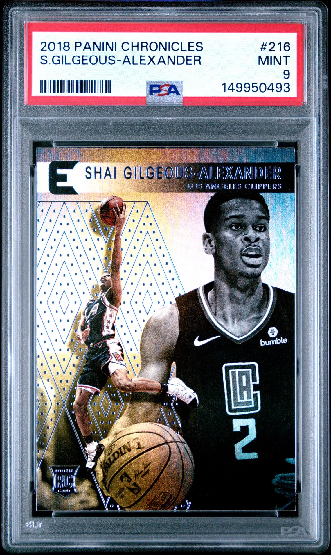 2018 Panini Chronicles S.gilgeous-Alexander #216 Mint 9 front