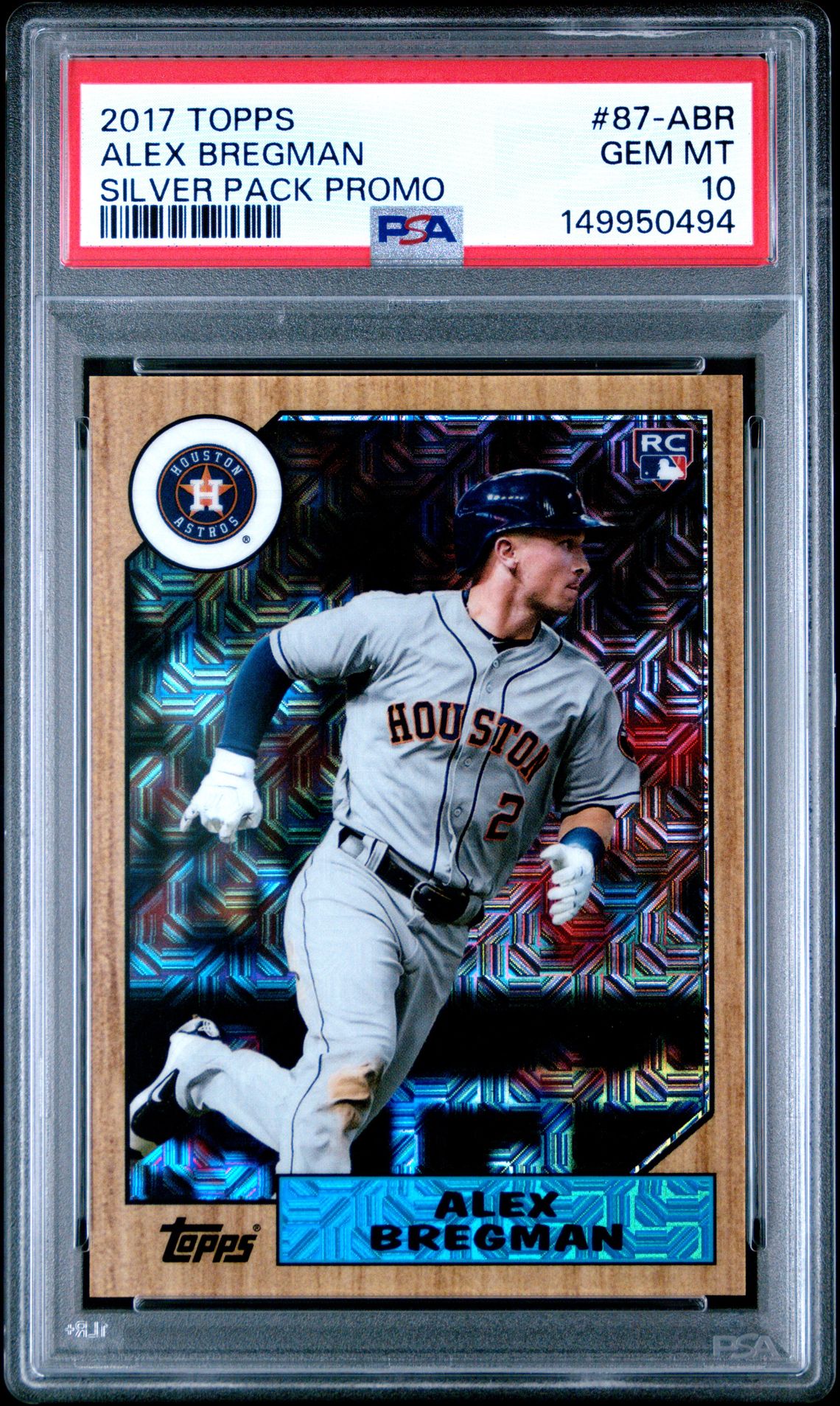 2017 Topps Silver Pack Promo Alex Bregman #87-Abr (Silver Pack Promo) Gem Mt 10 front